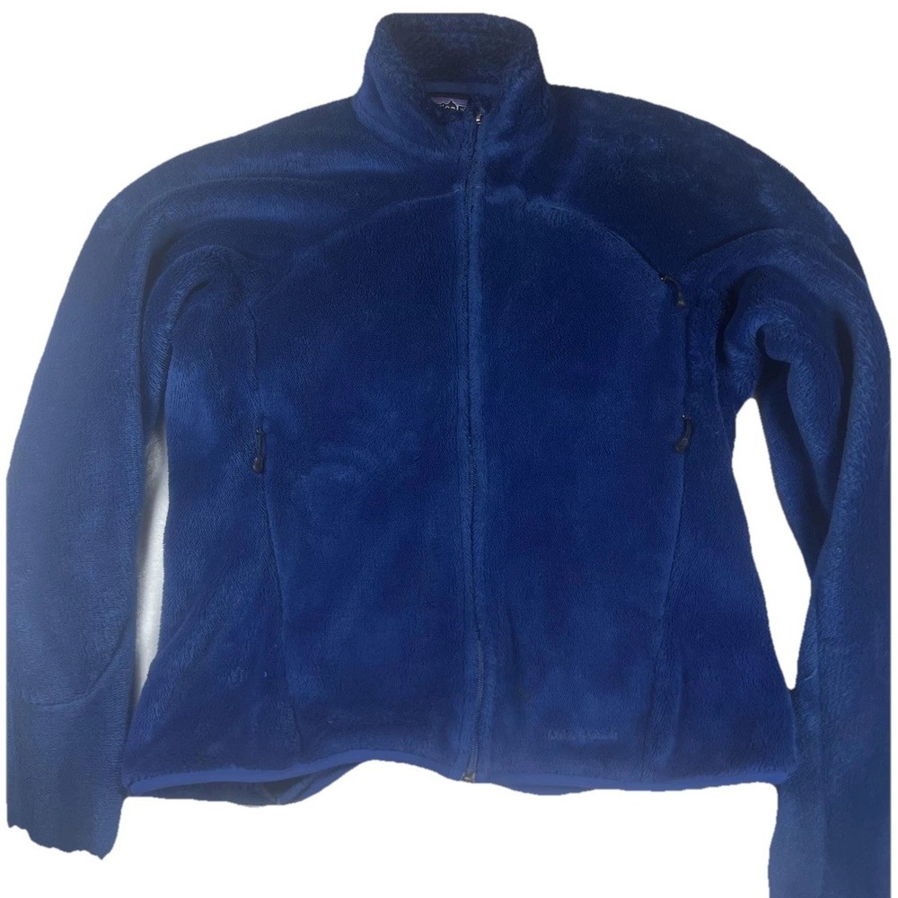 Patagonia Jacket Womens Medium Blue Polartec Regulator Fleece Full Zip